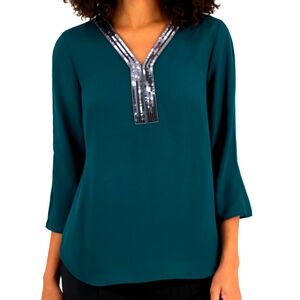 NWOT, JM Collection blouse, size Large Petite